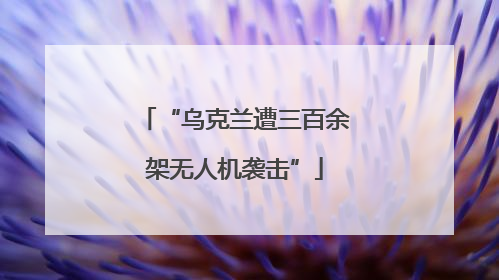 “乌克兰遭三百余架无人机袭击”