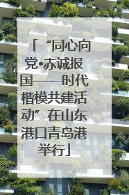“同心向党•赤诚报国——时代楷模共建活动”在山东港口青岛港举行