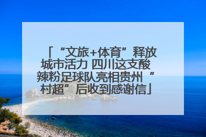 “文旅+体育”释放城市活力 四川这支酸辣粉足球队亮相贵州“村超”后收到感谢信
