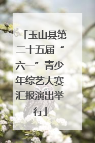 玉山县第二十五届“六一”青少年综艺大赛汇报演出举行