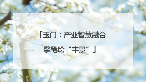 玉门：产业智慧融合 擎笔绘“丰景”