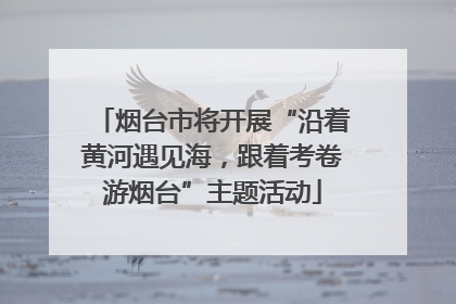 烟台市将开展“沿着黄河遇见海，跟着考卷游烟台”主题活动