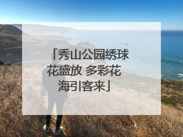 秀山公园绣球花盛放 多彩花海引客来
