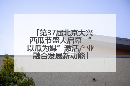 第37届北京大兴西瓜节盛大启幕 “以瓜为媒”激活产业融合发展新动能