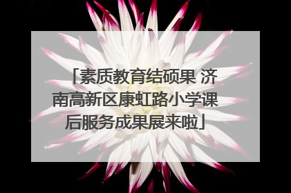 素质教育结硕果 济南高新区康虹路小学课后服务成果展来啦
