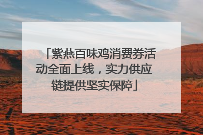 紫燕百味鸡消费券活动全面上线，实力供应链提供坚实保障