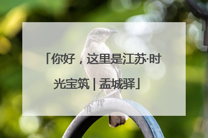 你好，这里是江苏·时光宝筑 | 盂城驿