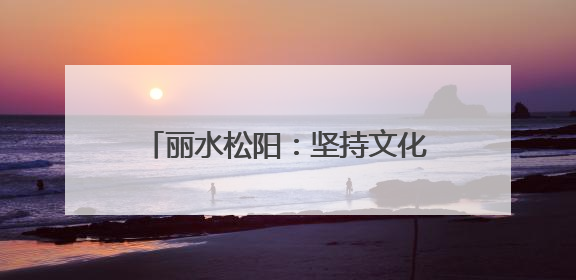 丽水松阳：坚持文化赋能 共建“宜居宜业宜游”美好家园