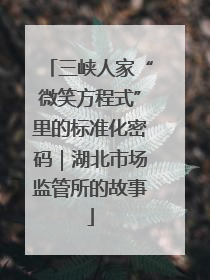 三峡人家“微笑方程式”里的标准化密码｜湖北市场监管所的故事