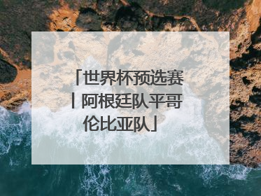 世界杯预选赛丨阿根廷队平哥伦比亚队