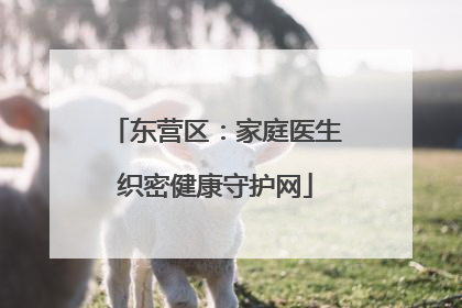 东营区：家庭医生织密健康守护网