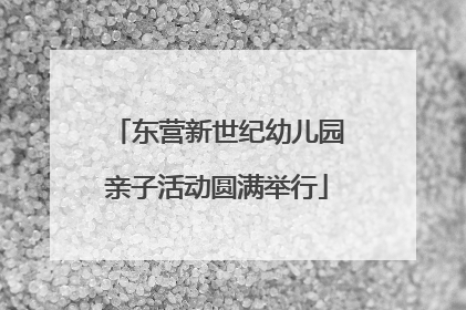 东营新世纪幼儿园亲子活动圆满举行