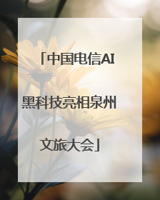 中国电信AI黑科技亮相泉州文旅大会