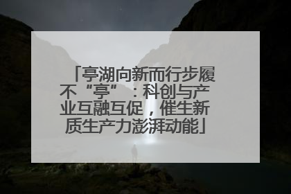 亭湖向新而行步履不“亭”：科创与产业互融互促，催生新质生产力澎湃动能