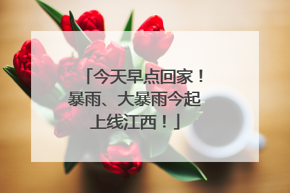 今天早点回家！暴雨、大暴雨今起上线江西！