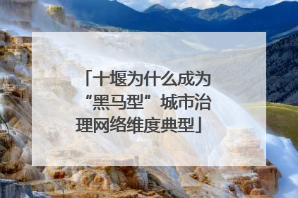 十堰为什么成为“黑马型”城市治理网络维度典型