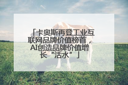 卡奥斯再登工业互联网品牌价值榜首，AI创造品牌价值增长“活水”