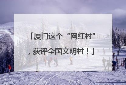厦门这个“网红村”，获评全国文明村！