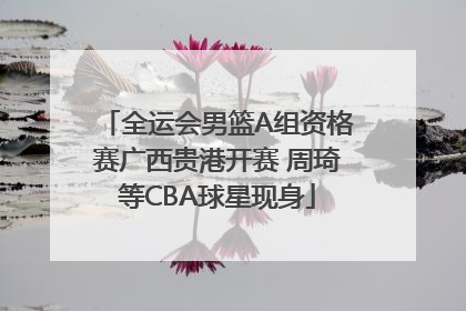 全运会男篮A组资格赛广西贵港开赛 周琦等CBA球星现身