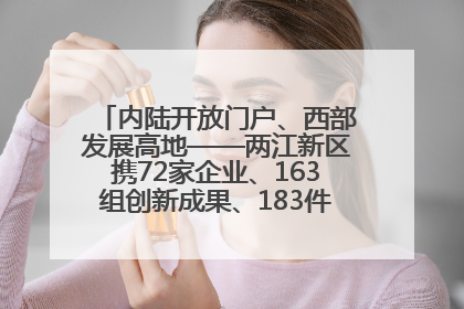 内陆开放门户、西部发展高地——两江新区携72家企业、163组创新成果、183件特色产品亮相西洽会