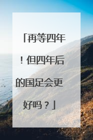 再等四年！但四年后的国足会更好吗？