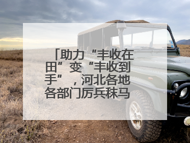 助力“丰收在田”变“丰收到手”，河北各地各部门厉兵秣马迎战“三夏”