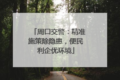周口交警：精准施策除隐患，便民利企优环境