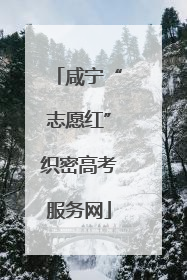 咸宁“志愿红”织密高考服务网