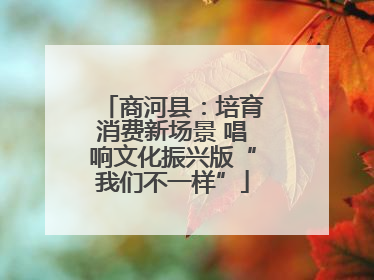 商河县：培育消费新场景 唱响文化振兴版“我们不一样”