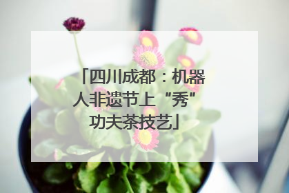 四川成都：机器人非遗节上“秀”功夫茶技艺
