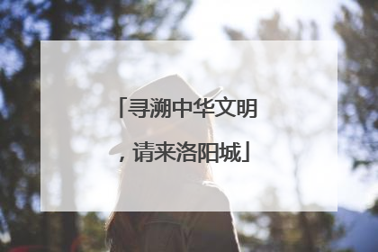 寻溯中华文明，请来洛阳城