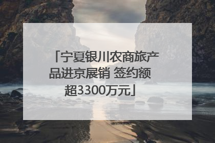 宁夏银川农商旅产品进京展销 签约额超3300万元