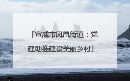 宣威市凤凰街道：党建助推建设美丽乡村