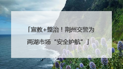 宣教+整治！荆州交警为两湖市场“安全护航”