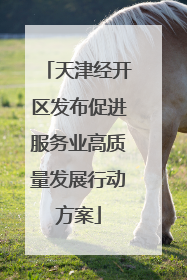 天津经开区发布促进服务业高质量发展行动方案