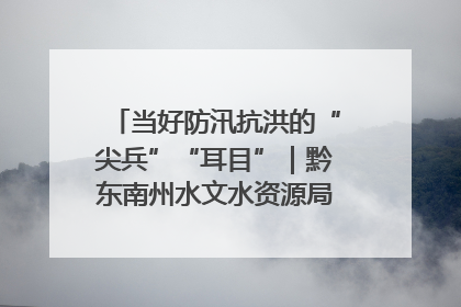 当好防汛抗洪的“尖兵”“耳目”｜黔东南州水文水资源局全员出动为此轮强降雨做好测报工作
