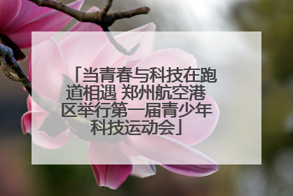 当青春与科技在跑道相遇 郑州航空港区举行第一届青少年科技运动会