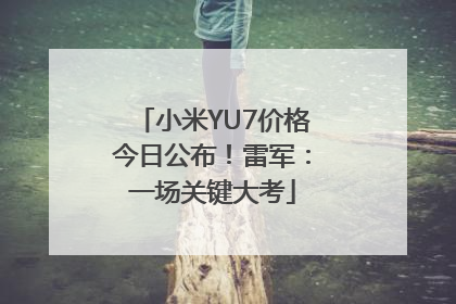 小米YU7价格今日公布！雷军：一场关键大考