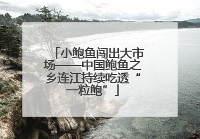 小鲍鱼闯出大市场——中国鲍鱼之乡连江持续吃透“一粒鲍”