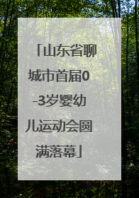 山东省聊城市首届0-3岁婴幼儿运动会圆满落幕