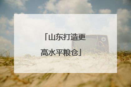 山东打造更高水平粮仓