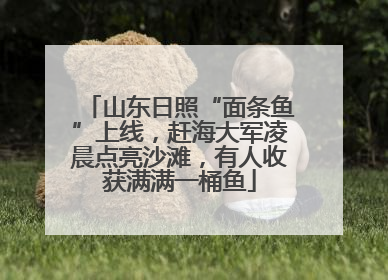 山东日照“面条鱼”上线，赶海大军凌晨点亮沙滩，有人收获满满一桶鱼