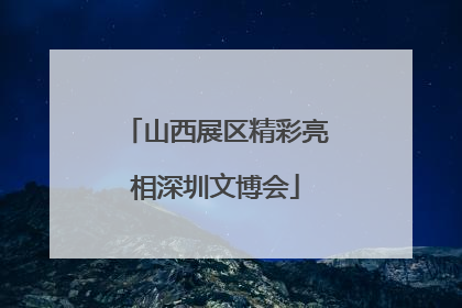 山西展区精彩亮相深圳文博会