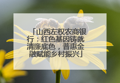 山西左权农商银行：红色基因铸就清廉底色，普惠金融赋能乡村振兴
