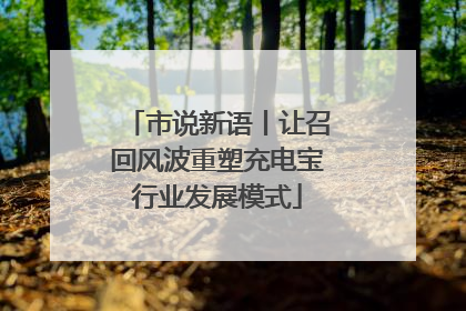 市说新语丨让召回风波重塑充电宝行业发展模式