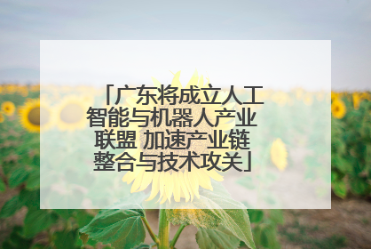 广东将成立人工智能与机器人产业联盟 加速产业链整合与技术攻关