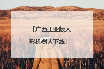 广西工业版人形机器人下线