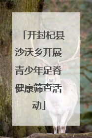 开封杞县沙沃乡开展青少年足脊健康筛查活动