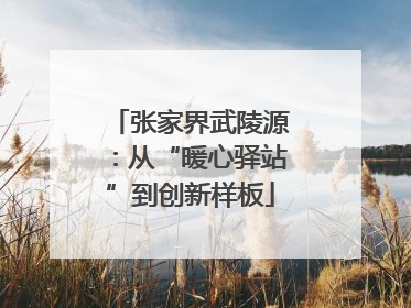 张家界武陵源：从“暖心驿站”到创新样板