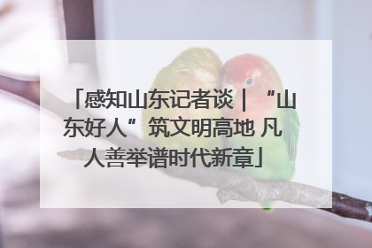 感知山东记者谈｜“山东好人”筑文明高地 凡人善举谱时代新章
